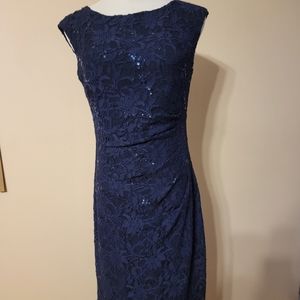 1 HR SALE Ralph Lauren Navy Blue Lace Dress